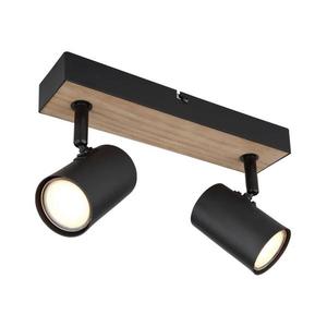 Globo 57911-2BW - Bodové svietidlo ROBBY 2xGU10/35W/230V čierna/hnedá 57911-2BW vyobraziť