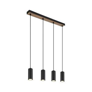 Globo 57911-4HBW - Luster na lanku ROBBY 4xGU10/35W/230V čierna/hnedá 57911-4HBW vyobraziť