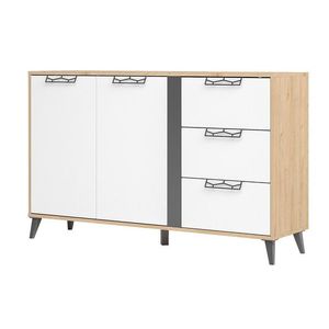 Komoda Moet 45 150 cm ořech americký Jackson/bílá/grafit vyobraziť