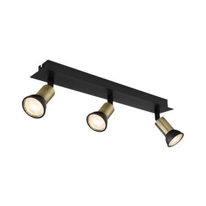 Globo 57998-3B - Bodové svietidlo DREW 3xGU10/35W/230V čierna/mosadz 57998-3B vyobraziť