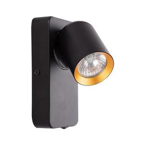 Nástenné bodové svietidlo ANDY 1xGU10/8W/230V čierna/zlatá ML9943 vyobraziť