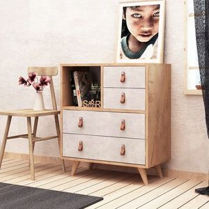 Komoda Pagina IV 70 cm dub craft zlatý/beton vyobraziť