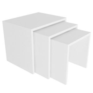 Odkladací stolík Zariel White, 3 ks vyobraziť