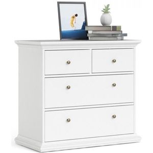 Komoda PROVINE 96 cm biela vyobraziť