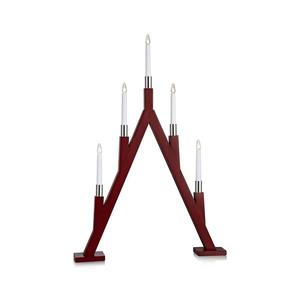 Markslöjd 703836 - Vianočný svietnik BJURFORS 5xE10/3W/55V červená 703836 vyobraziť