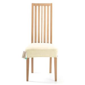 Restilo Napínací poťah na sedák na stoličku Sento krémová, 40 x 40 + 5 cm vyobraziť