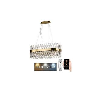 LED Stmievateľný krištáľový luster na lanku LED/90W/230V + diaľkové ovládanie J6307/C vyobraziť