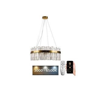 LED Stmievateľný krištáľový luster na lanku LED/80W/230V + diaľkové ovládanie J6332/C vyobraziť