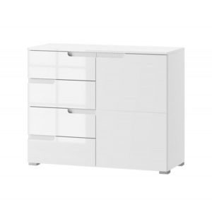 Komoda Selene 5 100 cm bílá lesk/mat vyobraziť