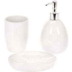 Kúpeľňová sada Valmy 3 ks, biela vyobraziť