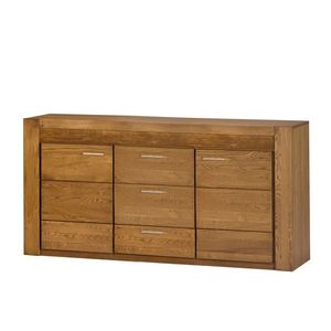 Komoda Velvet II 47 181 cm z masivu s LED osvětlením dub Rustikal vyobraziť