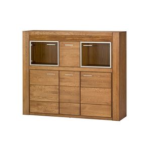 Komoda Velvet II 48 161 cm z masivu s LED osvětlením dub Rustikal vyobraziť