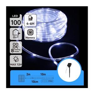 B.V. - LED Solárna vianočná reťaz 100xLED/8 funkcií 12m IP65 studená biela B10303K9E vyobraziť