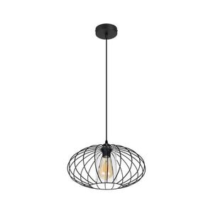 HEXE Luster na lanku CORRINI 1xE27/60W/230V pr. 34 cm čierna/číra 0209 vyobraziť