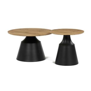 Súprava konferenčných stolíkov F4150 ART, remeselne spracovaný dub, 2 ks vyobraziť