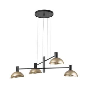 Luster na lanku ARTIS 4xE14/40W/230V čierna/zlatá 40568 vyobraziť