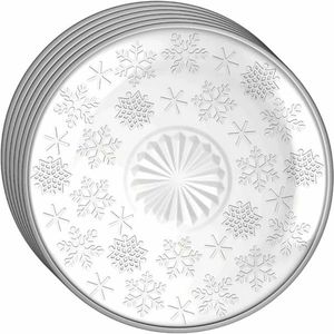 Altom Súprava 6 sklenených dezertných tanierov Snowflakes 17, 5 cm vyobraziť