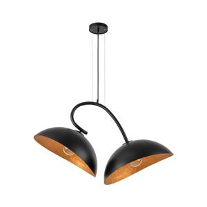 Luster na lanku SPACE 2xE27/60W/230V čierna/medená 40587 vyobraziť