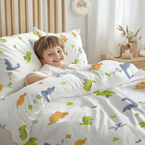 Stanex Krepové obliečky Dinosaury, 140 x 200 cm, 70 x 90 cm vyobraziť