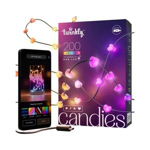 Twinkly TWKH200RGB-G - LED RGB Stmievateľná vianočná reťaz 200xLED 14 m USB Wi-Fi TWKH200RGB-G vyobraziť