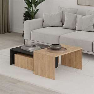 Konferenční stolek Houseland Kanta dub safírový/černý vyobraziť