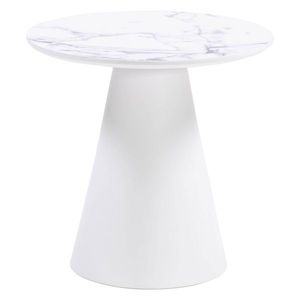 Konferenční stolek Margos 46 cm bílý/mramor I vyobraziť