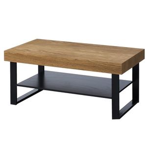 Konferenční stolek Mosaic 41 110 cm z masivu dub medový/černý vyobraziť