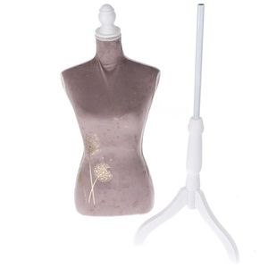 Dámska figurína na oblečenie, 168 cm, drevo a zamat vyobraziť