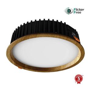 APLED - LED Podhľadové RONDO WOODLINE LED/18W/230V 3000K pr. 26 cm dub masív 21266 vyobraziť
