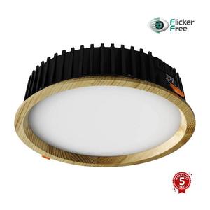 APLED-LED Podhľadové RONDO WOODLINE LED/18W/230V 3000K pr. 26 cm borovica masív 21274 vyobraziť