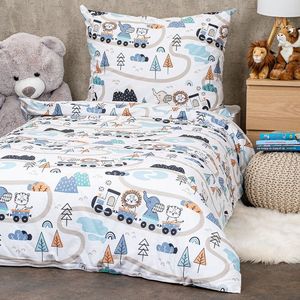 4Home Detské bavlnené obliečky Happy train, 140 x 200 cm, 70 x 90 cm, 140 x 200 cm, 70 x 90 cm vyobraziť