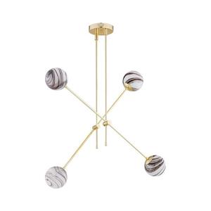 Argon 1840 - Luster na tyči ABSOS 4xE14/7W/230V alabaster zlatá 1840 vyobraziť