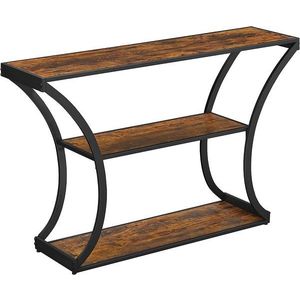 Konzolový stolík Vasagle Roogle hnedý vyobraziť