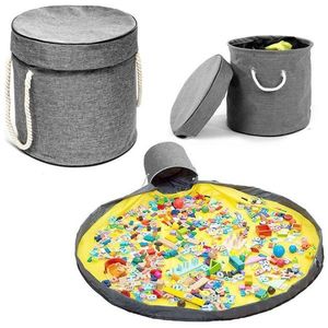 Kôš na hračky s podložkou DIXI 27 l sivý vyobraziť