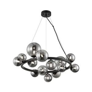 Luster na lanku MILA 14xG9/9W/230V čierna/šedá ML0334 vyobraziť