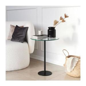 Odkladací stolík SOCIAL 50x40 cm čierna/číra 552NOS1434 vyobraziť