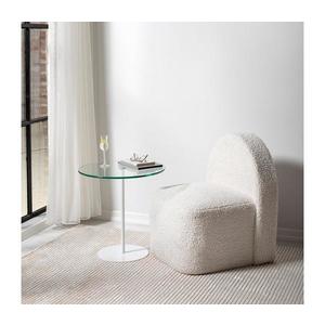 Odkladací stolík CHILL 50x50 cm biela/číra 552NOS1465 vyobraziť