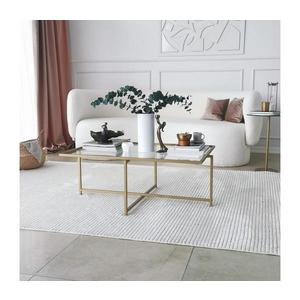 Konferenčný stolík SLNKO 35x94 cm zlatá/číra 552NOS1431 vyobraziť