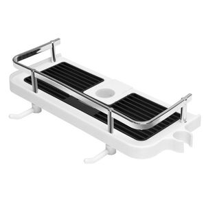 Koupelnová polička LIBRE bílo-černá vyobraziť