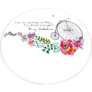 Koupelnová předložka Monowheel 140 cm bílá s motivem vyobraziť