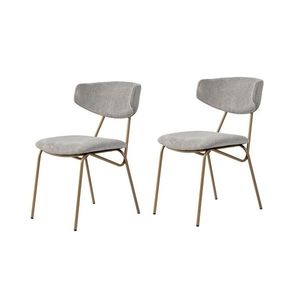 Súprava jedálenských stoličiek Nancy Grey and Gold, 2 ks vyobraziť