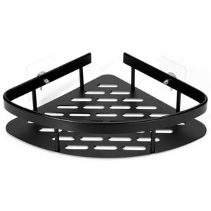 Koupelnová rohová polička LUSAKA černá vyobraziť