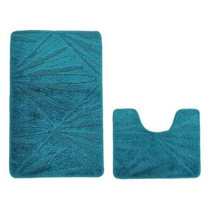 Koupelnová sada koberečků PALM 50x80 cm tyrkysová vyobraziť