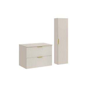 Koupelnová sestava Adele Cashmere s deskou a skříňkami 80 cm kašmírová vyobraziť