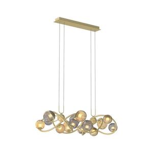 Wofi 7015-1404 - LED Luster na lanku METZ 14xG9/3, 5W/230V zlatá/šedá 7015-1404 vyobraziť