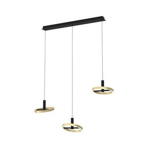 Wofi 7016-304 - LED Stmievateľný luster na lanku BREST LED/26W/230V čierna/zlatá 7016-304 vyobraziť