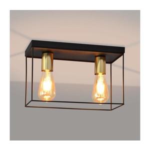 Stropné svietidlo FINN 2xE27/15W/230V čierna/zlatá P-5025/2 BK+GO MAT vyobraziť