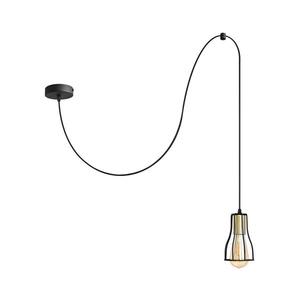 Luster na lanku TUBE LONG 1xE27/15W/230V čierna/zlatá W-KMD 1924/1K BK+GO+BK vyobraziť