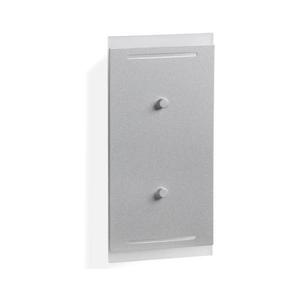 Telefunken 307704TF - LED Vonkajšie nástenné svietidlo 2xLED/3W/230V IP44 strieborná 307704TF vyobraziť