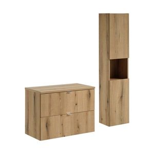 Koupelnová sestava Nova Oak I s deskou a skříňkami 80 cm dub evoke vyobraziť